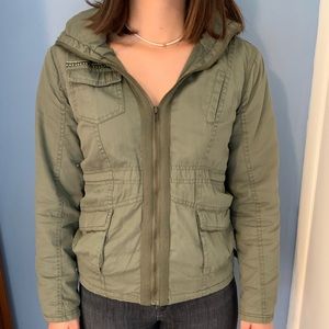 FULL TILT Army Green zip up jacket